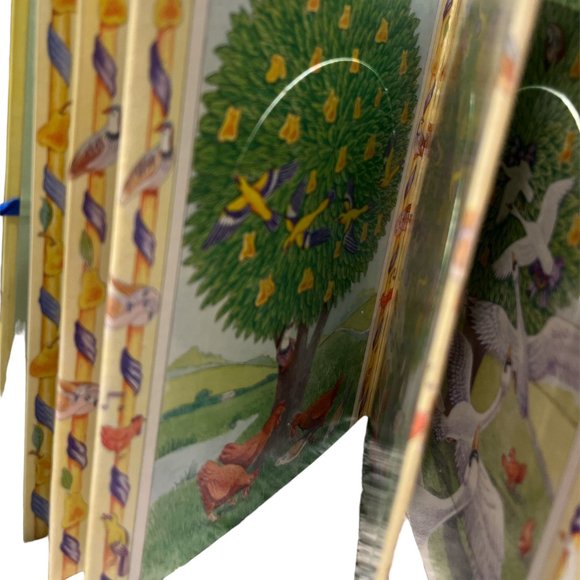 BOOK Twelve Days of Christmas Lift a Flap Hardcover Illustrated w/Musical Score - Picture 10 of 11